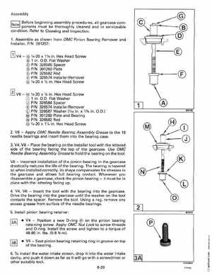 1993 Johnson Evinrude "ET" 90 degrees CV Service Manual, P/N 508285, Page 203