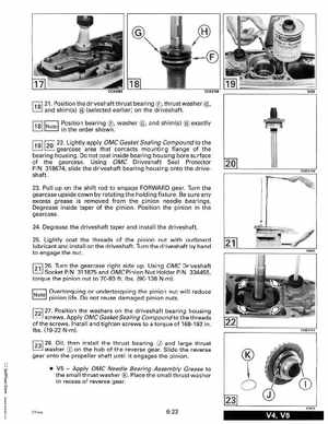 1993 Johnson Evinrude "ET" 90 degrees CV Service Manual, P/N 508285, Page 206