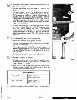 1993 Johnson Evinrude "ET" 90 degrees CV Service Manual, P/N 508285, Page 208