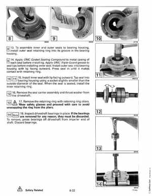 1993 Johnson Evinrude "ET" 90 degrees CV Service Manual, P/N 508285, Page 215
