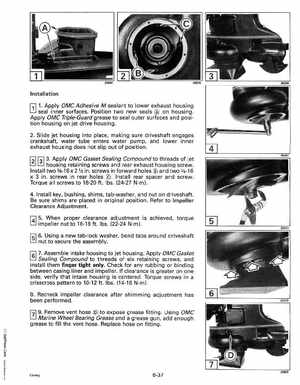 1993 Johnson Evinrude "ET" 90 degrees CV Service Manual, P/N 508285, Page 220