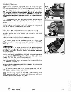 1993 Johnson Evinrude "ET" 90 degrees CV Service Manual, P/N 508285, Page 223