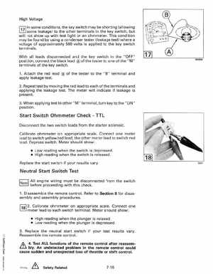 1993 Johnson Evinrude "ET" 90 degrees CV Service Manual, P/N 508285, Page 238