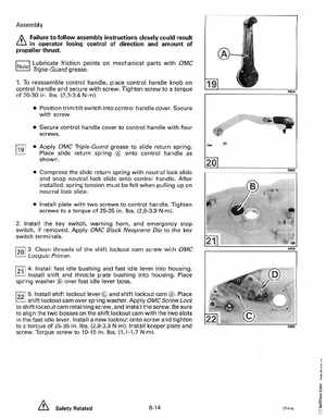 1993 Johnson Evinrude "ET" 90 degrees CV Service Manual, P/N 508285, Page 267