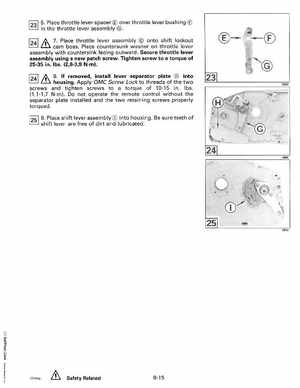 1993 Johnson Evinrude "ET" 90 degrees CV Service Manual, P/N 508285, Page 268