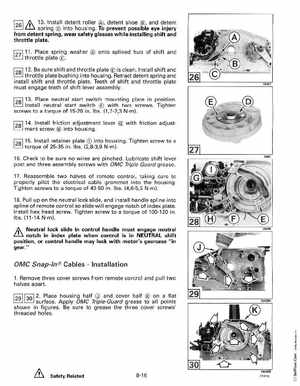 1993 Johnson Evinrude "ET" 90 degrees CV Service Manual, P/N 508285, Page 269