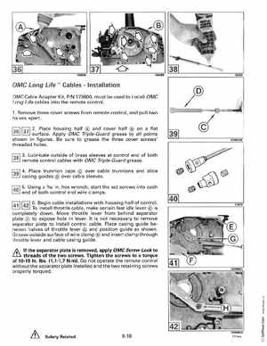 1993 Johnson Evinrude "ET" 90 degrees CV Service Manual, P/N 508285, Page 271