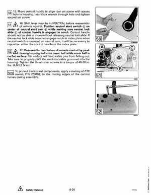 1993 Johnson Evinrude "ET" 90 degrees CV Service Manual, P/N 508285, Page 273