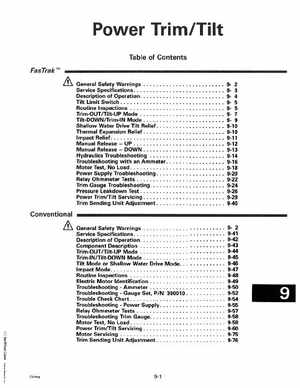 1993 Johnson Evinrude "ET" 90 degrees CV Service Manual, P/N 508285, Page 277