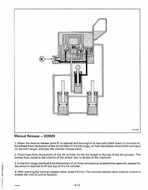 1993 Johnson Evinrude "ET" 90 degrees CV Service Manual, P/N 508285, Page 289