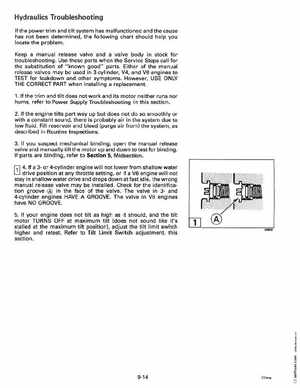 1993 Johnson Evinrude "ET" 90 degrees CV Service Manual, P/N 508285, Page 290
