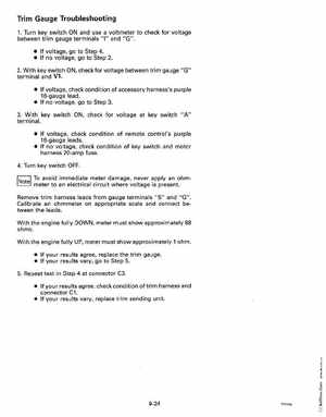 1993 Johnson Evinrude "ET" 90 degrees CV Service Manual, P/N 508285, Page 300