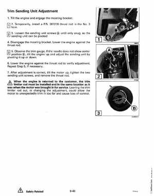 1993 Johnson Evinrude "ET" 90 degrees CV Service Manual, P/N 508285, Page 316