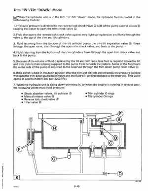 1993 Johnson Evinrude "ET" 90 degrees CV Service Manual, P/N 508285, Page 321