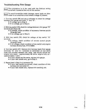 1993 Johnson Evinrude "ET" 90 degrees CV Service Manual, P/N 508285, Page 334