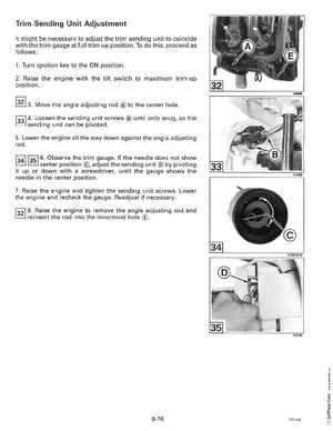 1993 Johnson Evinrude "ET" 90 degrees CV Service Manual, P/N 508285, Page 352