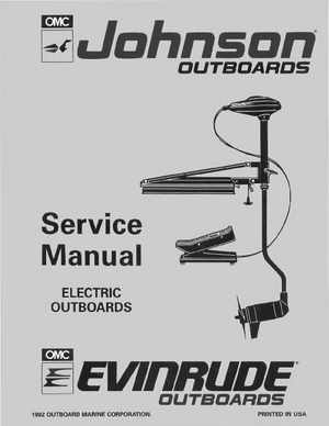 1993 Johnson Evinrude "ET" Electric Outboards Service Manual, P/N 508280, Page 1