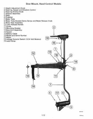 1993 Johnson Evinrude "ET" Electric Outboards Service Manual, P/N 508280, Page 16