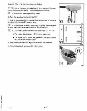1993 Johnson Evinrude "ET" Electric Outboards Service Manual, P/N 508280, Page 43