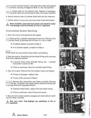 1994 Johnson Evinrude "ER" 60 LV 150, 150C, 175 Service Manual, P/N 500611, Page 86