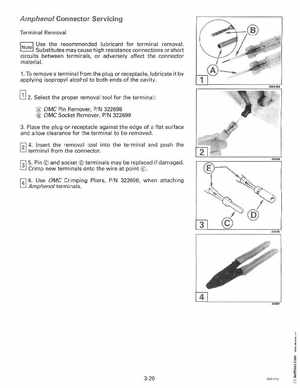 1994 Johnson Evinrude "ER" 60 LV 150, 150C, 175 Service Manual, P/N 500611, Page 109