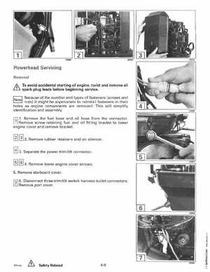1994 Johnson Evinrude "ER" 60 LV 150, 150C, 175 Service Manual, P/N 500611, Page 134