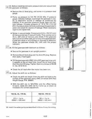 1994 Johnson Evinrude "ER" 60 LV 150, 150C, 175 Service Manual, P/N 500611, Page 193