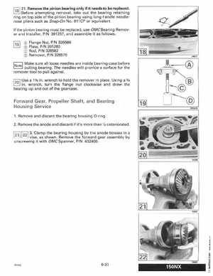 1994 Johnson Evinrude "ER" 60 LV 150, 150C, 175 Service Manual, P/N 500611, Page 199