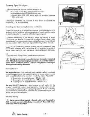 1994 Johnson Evinrude "ER" 60 LV 150, 150C, 175 Service Manual, P/N 500611, Page 230
