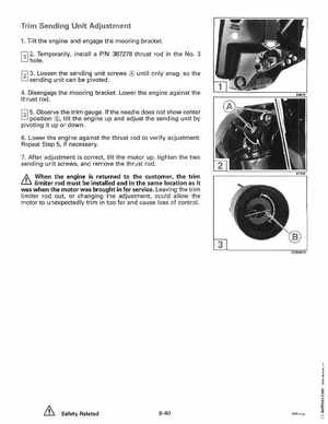 1994 Johnson Evinrude "ER" 60 LV 150, 150C, 175 Service Manual, P/N 500611, Page 296