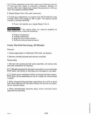 1994 Johnson/Evinrude "ER" 60 thru 70 outboards Service Manual, Page 91