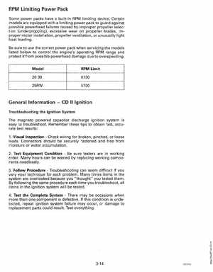 1994 Johnson/Evinrude "ER" 9.9 thru 30 outboards Service Manual, Page 122