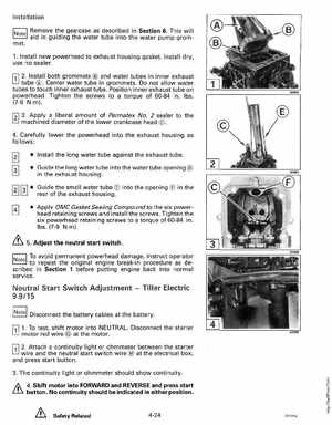 1994 Johnson/Evinrude "ER" 9.9 thru 30 outboards Service Manual, Page 165
