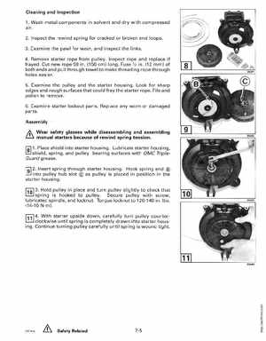 1994 Johnson/Evinrude "ER" 9.9 thru 30 outboards Service Manual, Page 279