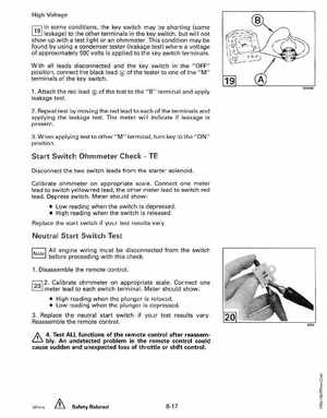 1994 Johnson/Evinrude "ER" 9.9 thru 30 outboards Service Manual, Page 302