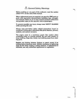 1994 Johnson/Evinrude "ER" CV 85 thru 115 outboards Service Manual, Page 8