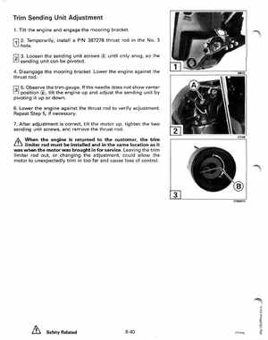 1994 Johnson/Evinrude "ER" CV 85 thru 115 outboards Service Manual, Page 299