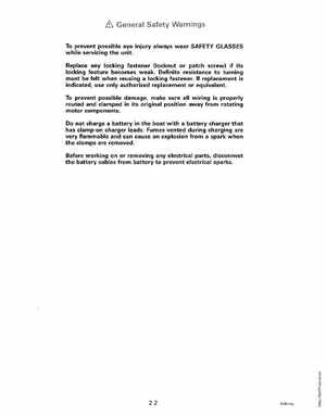 1994 Johnson/Evinrude Electric outboards Service Manual, Page 26