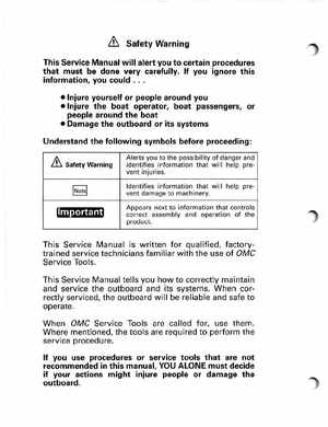1994 Johnson/Evinrude Outboards 40 thru 55 Service Manual, Page 2