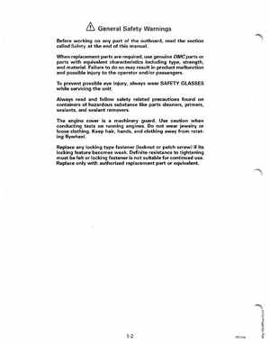 1994 Johnson/Evinrude Outboards 40 thru 55 Service Manual, Page 8