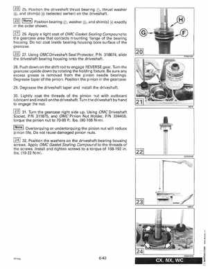 1995 Johnson Evinrude "EO" 60 LV 90, 115, 150, 150C, 175 Service Manual, P/N 503151, Page 219