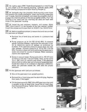 1995 Johnson Evinrude "EO" 60 LV 90, 115, 150, 150C, 175 Service Manual, P/N 503151, Page 220