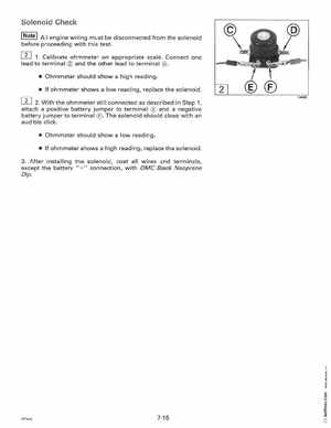 1995 Johnson Evinrude "EO" 60 LV 90, 115, 150, 150C, 175 Service Manual, P/N 503151, Page 249