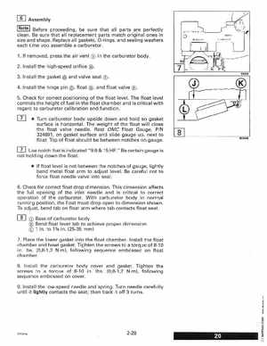 1995 Johnson Evinrude "EO" 9.9 thru 30, 2-Cylinder Service Manual, P/N 503146, Page 88