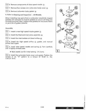 1995 Johnson Evinrude "EO" 9.9 thru 30, 2-Cylinder Service Manual, P/N 503146, Page 92