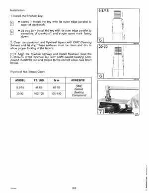 1995 Johnson Evinrude "EO" 9.9 thru 30, 2-Cylinder Service Manual, P/N 503146, Page 108