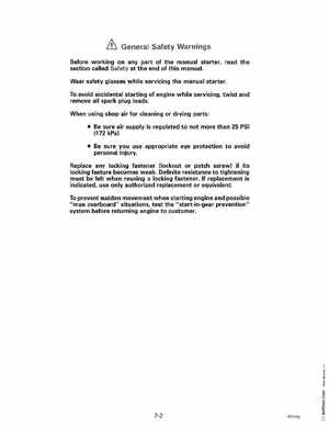 1995 Johnson Evinrude "EO" 9.9 thru 30, 2-Cylinder Service Manual, P/N 503146, Page 281