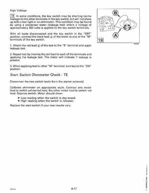 1995 Johnson Evinrude "EO" 9.9 thru 30, 2-Cylinder Service Manual, P/N 503146, Page 307