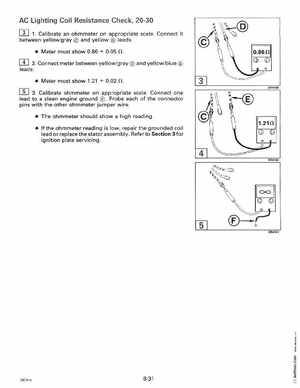 1995 Johnson Evinrude "EO" 9.9 thru 30, 2-Cylinder Service Manual, P/N 503146, Page 321