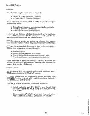 1995 Johnson Evinrude "EO" 90 CV 85 thru 115 Service Manual, P/N 503150, Page 20